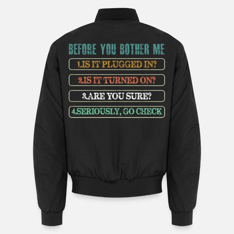 Technischer Support für Informationstechnologie Unisex Bomberjacke