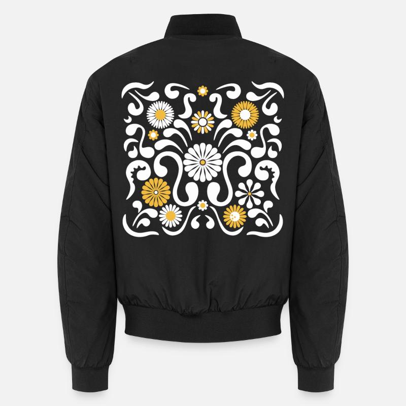 Fête des fleurs l blanc et jaune Bomber unisexe