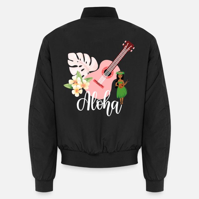 Aloha - Unisex Bomberjacke - Schwarz