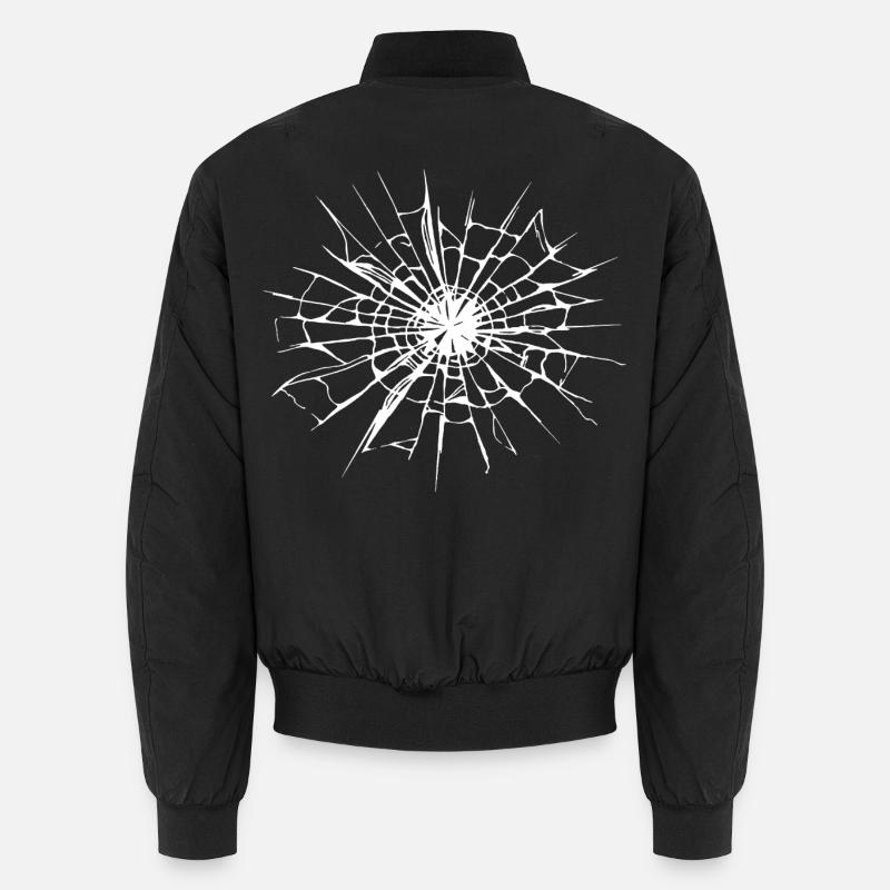 Broken glass - Unisex Bomber Jacket - black