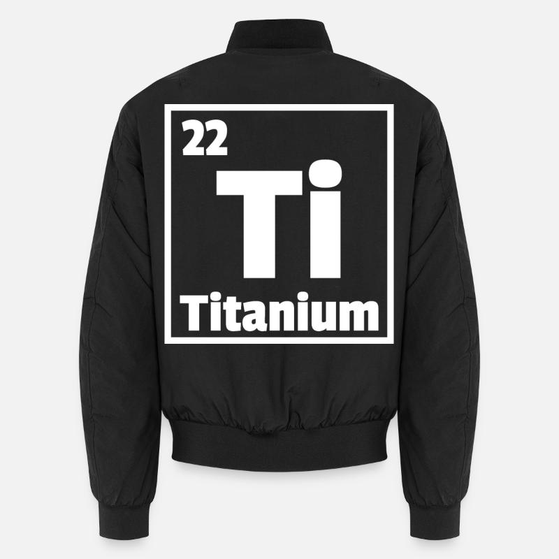 Titanium Ti Periodic Table of Elements Unisex Bomberjacke