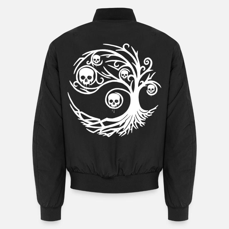 Baum mit Totenköpfen Unisex Bomberjacke