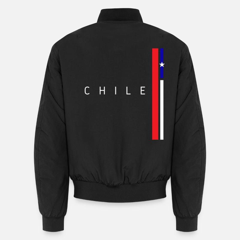 Flagge von Chile Unisex Bomberjacke