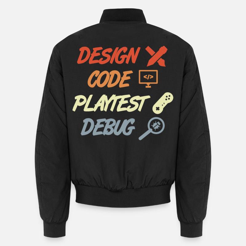 Game Development Process Unisex Bomber Jacket