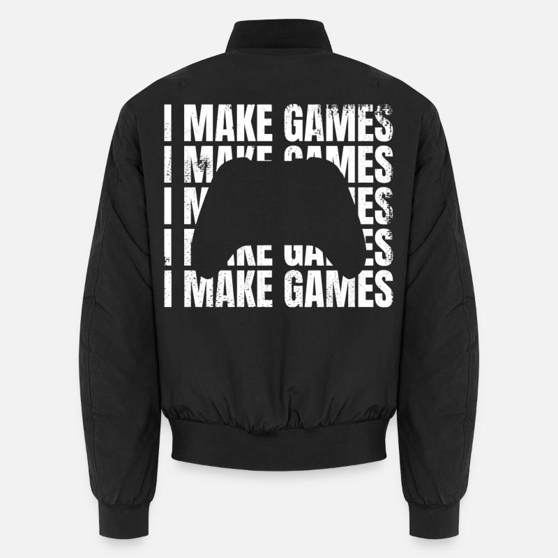 I develop games Unisex Bomber Jacket
