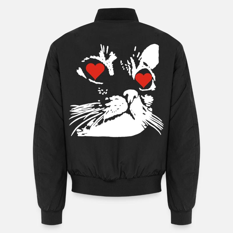 Un amour de chat blanc Bomber unisexe