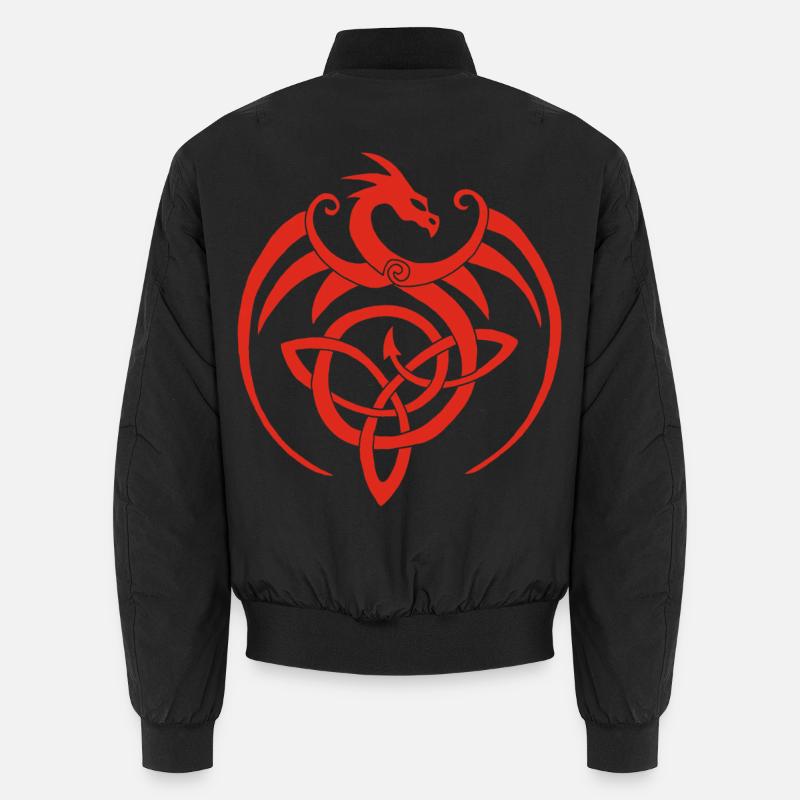 Dragon rouge et symbole celte Bomber unisexe