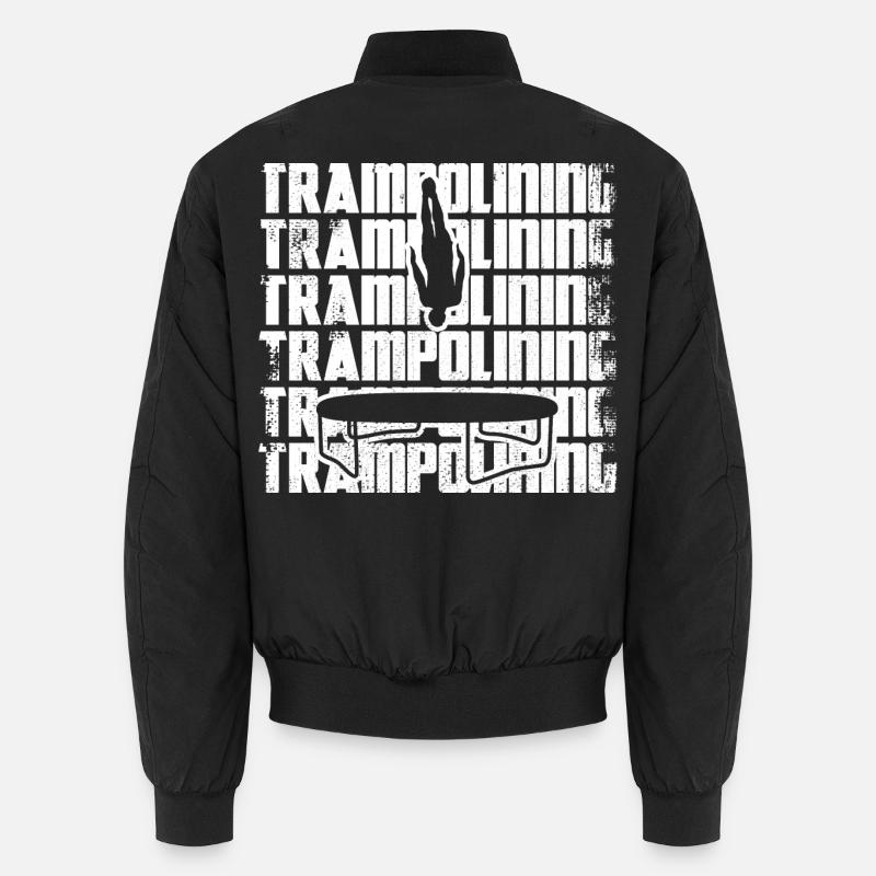 Lustiger Trampolinspringer - Unisex Bomberjacke - Schwarz