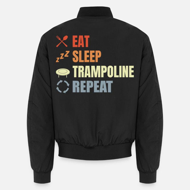 Routine de saut de trampoline Bomber unisexe