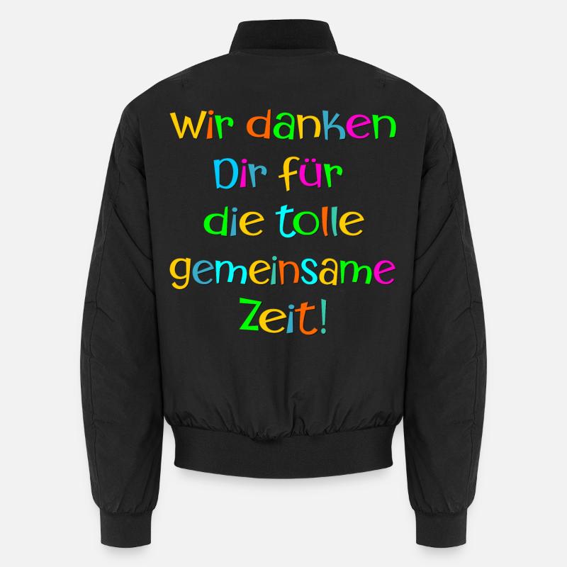 Abschiedsgeschenke Team - Gemeinsame Zeit Danke Unisex Bomberjacke