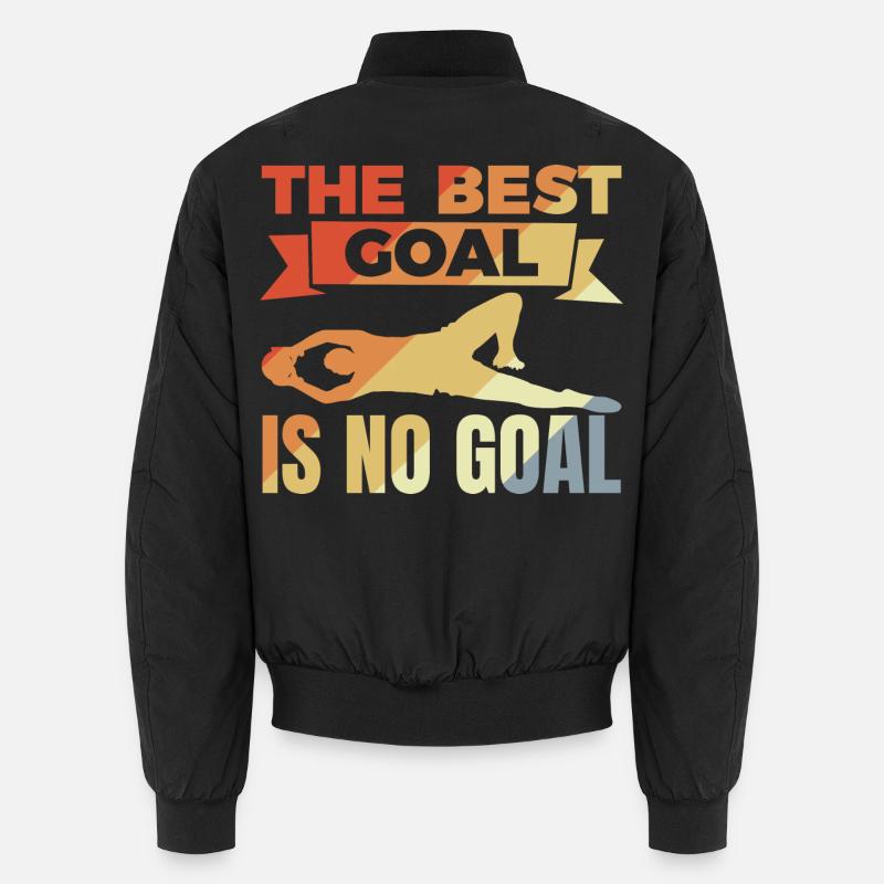 Torwart Spruch - Unisex Bomberjacke - Schwarz