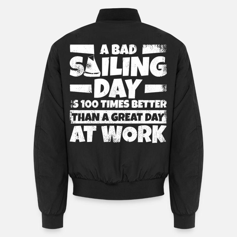 Sailing - Unisex Bomber Jacket - black