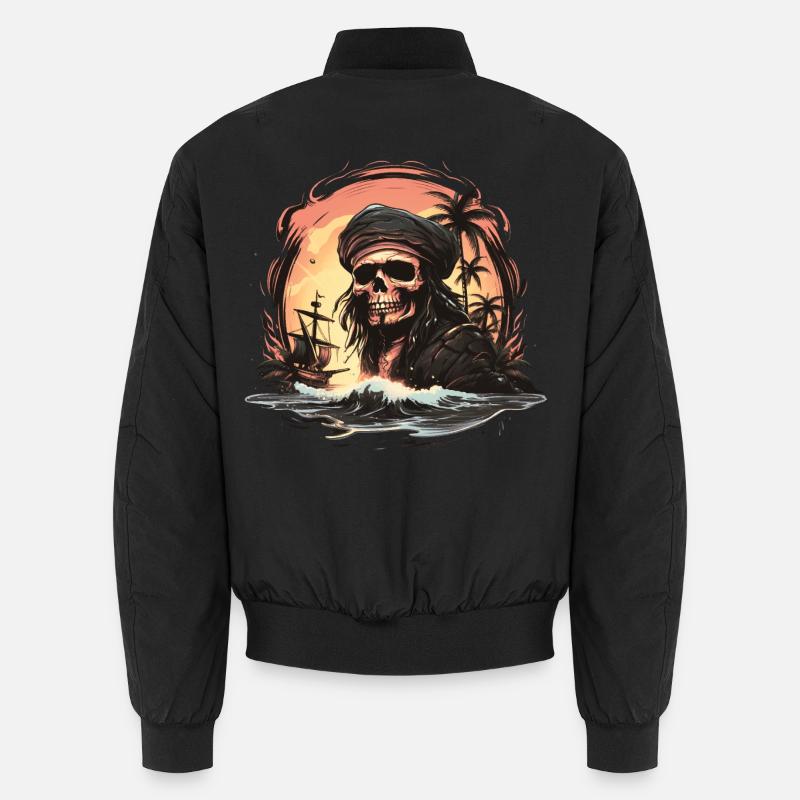 Pirate du crâne Bomber unisexe