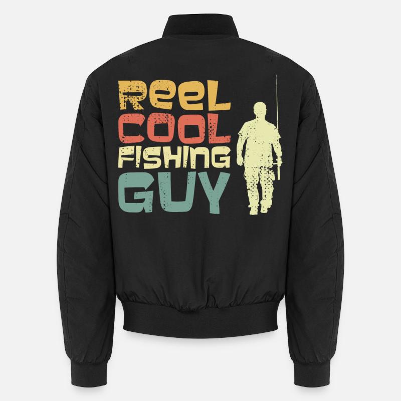 Cooler Angler - Unisex Bomberjacke - Schwarz