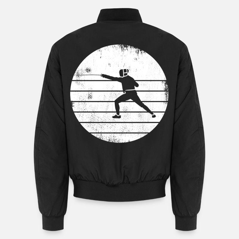 Fechter Zeichnung Unisex Bomberjacke