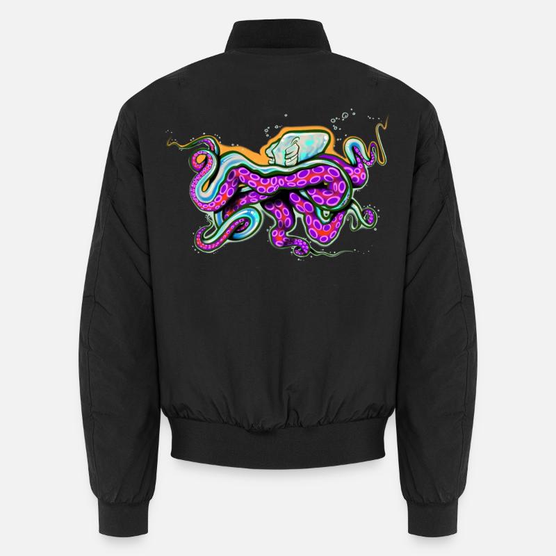 Pieuvre Bomber unisexe
