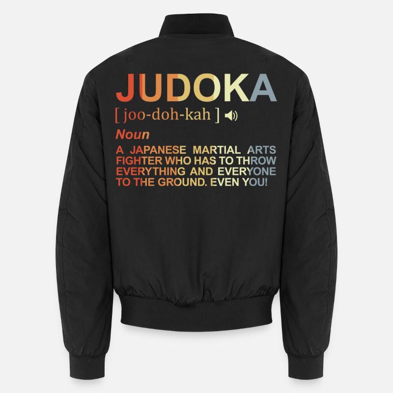 Judoka Wörterbuch - Unisex Bomberjacke - Schwarz