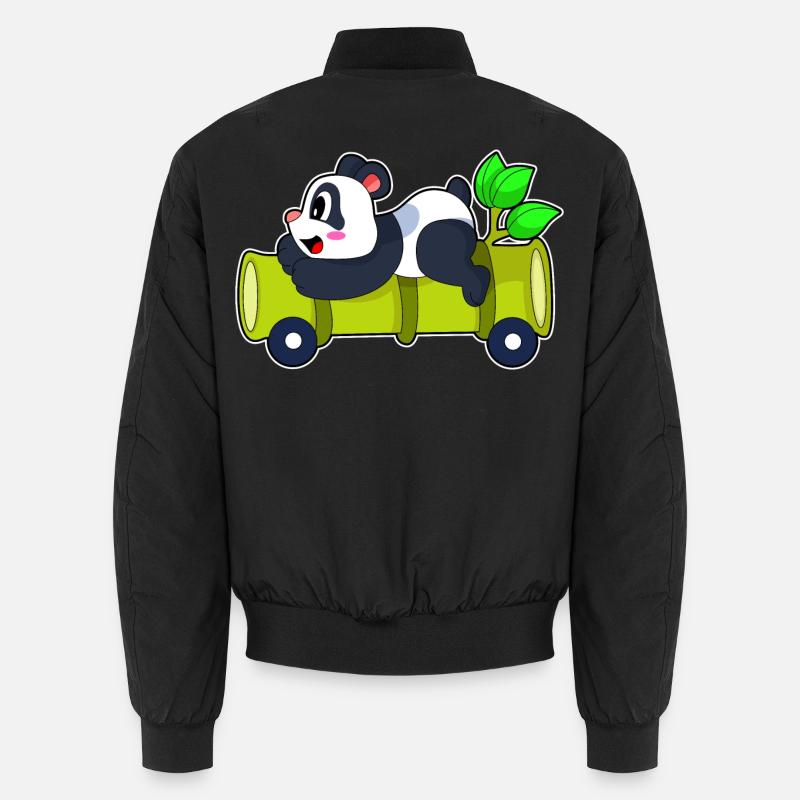 Panda Auto - Unisex Bomberjacke - Schwarz