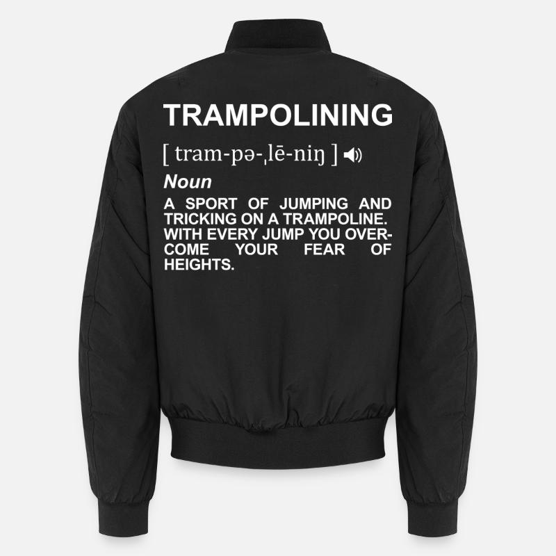 Trampolinspringen Bedeutung Unisex Bomberjacke