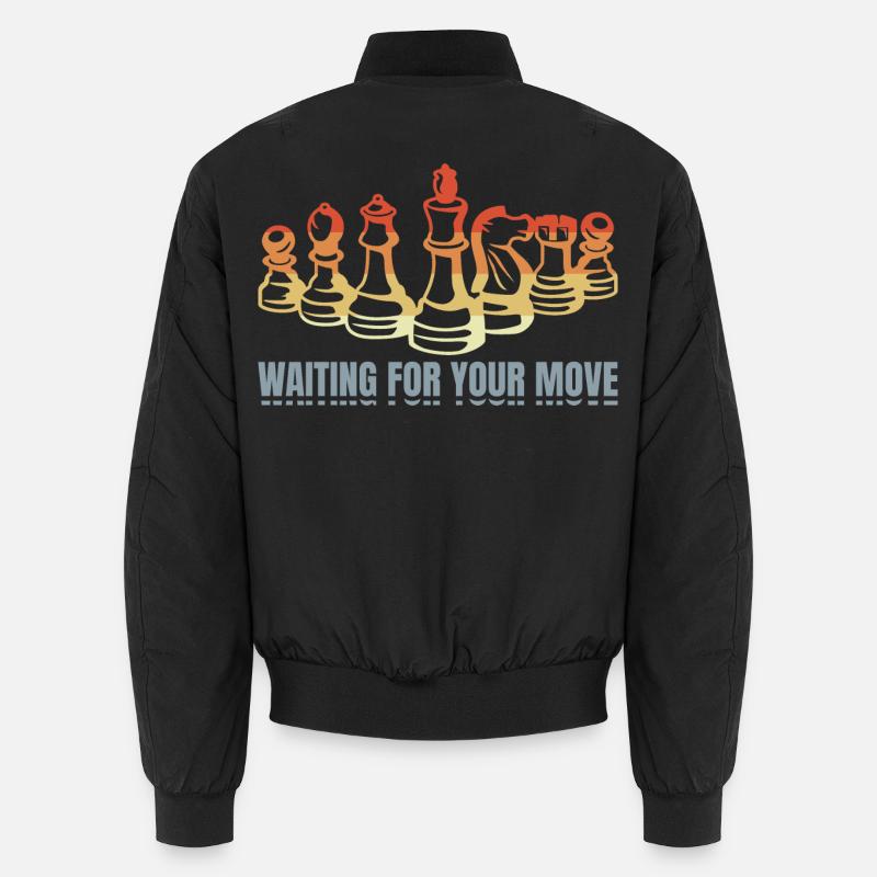 Funny Chess Player Quote Unisex Bomber Jacket
