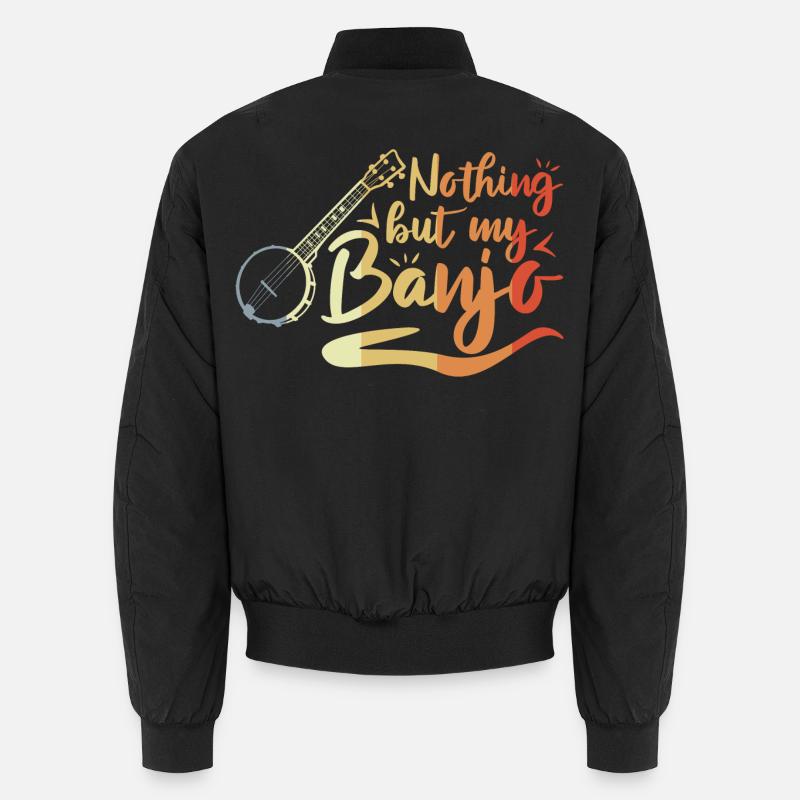 Funny banjo player saying Unisex Bomber Jacket