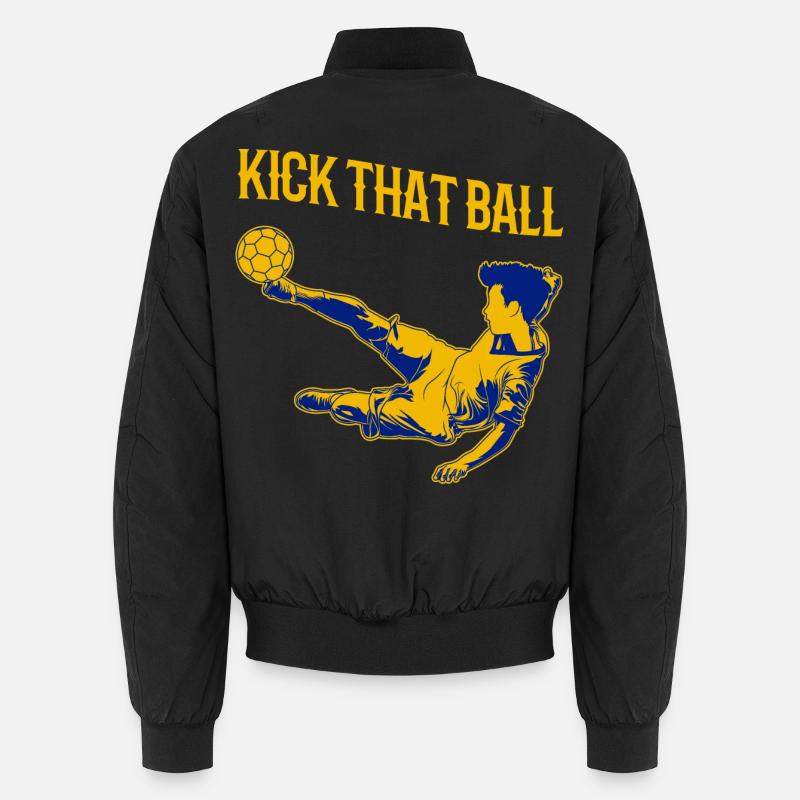 Fußballspruch Unisex Bomberjacke