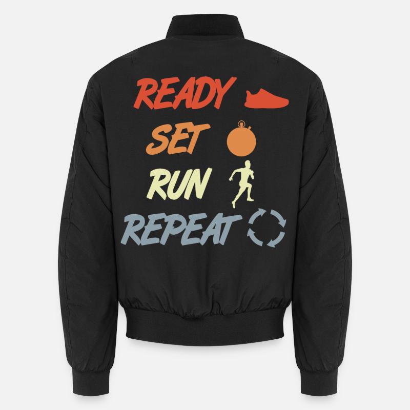 Attention: Terminé, exécuter, répéter Bomber unisexe