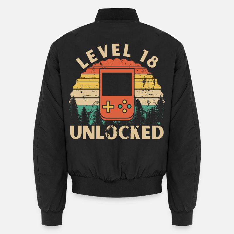 Level 18 freigeschaltet Unisex Bomberjacke