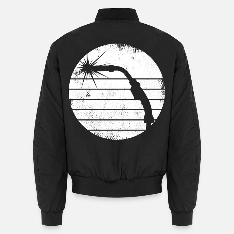 Skizze Schweißstab - Unisex Bomberjacke - Schwarz
