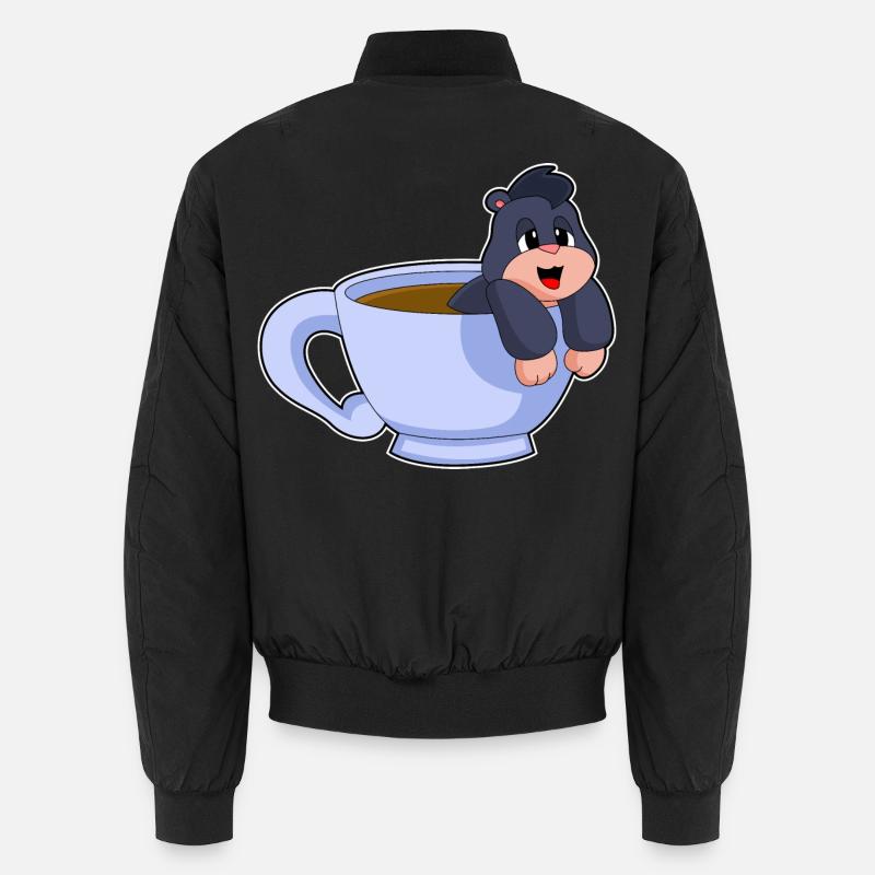 Tasse à café Mole - Bomber unisexe - noir