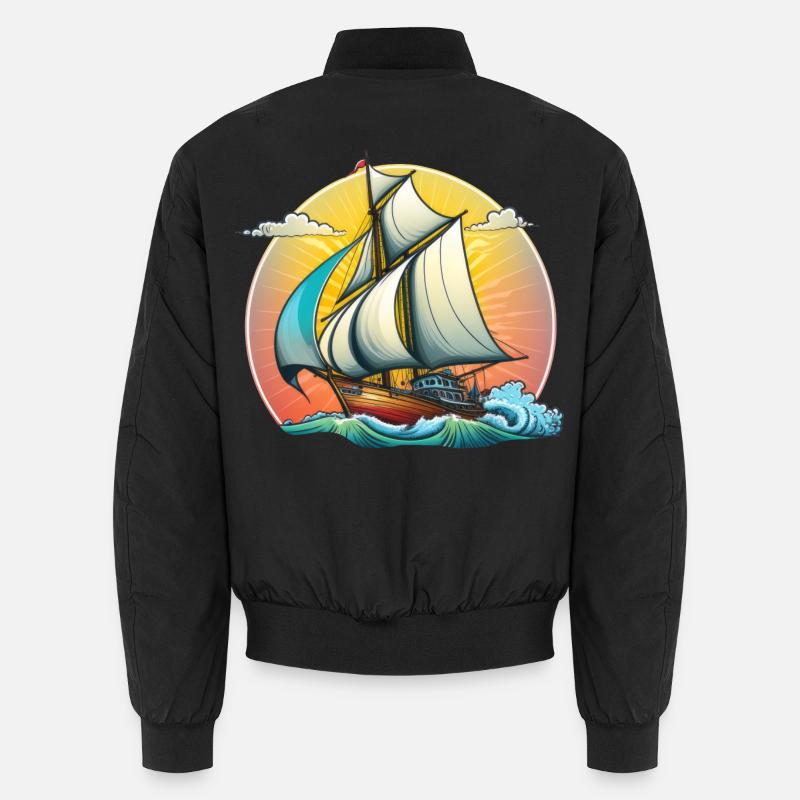 Segelboot Unisex Bomberjacke