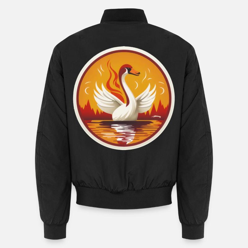 Cygne - Bomber unisexe - noir