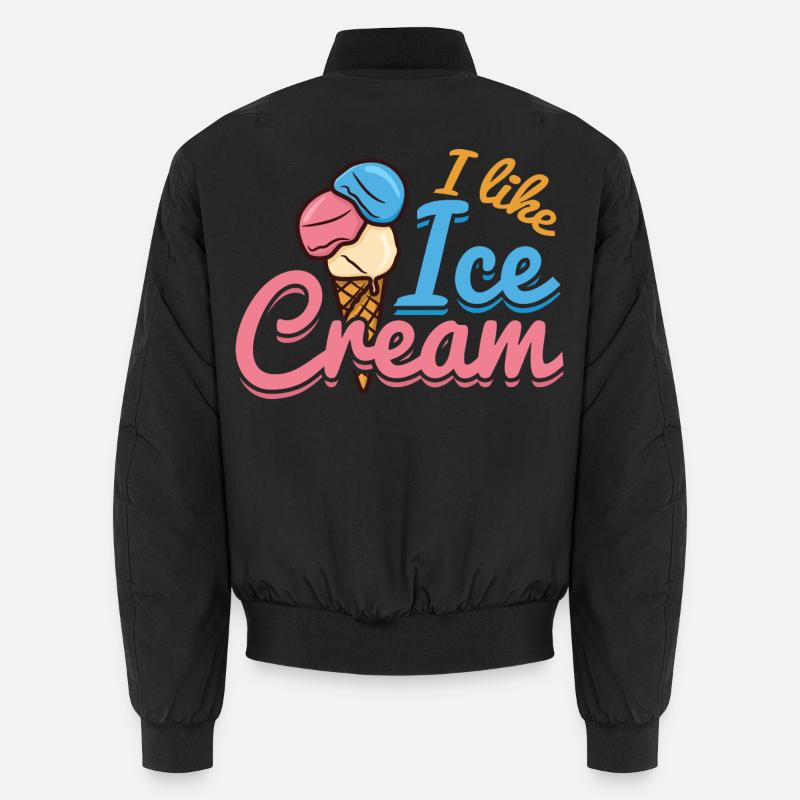 Eiscreme Liebe Unisex Bomberjacke