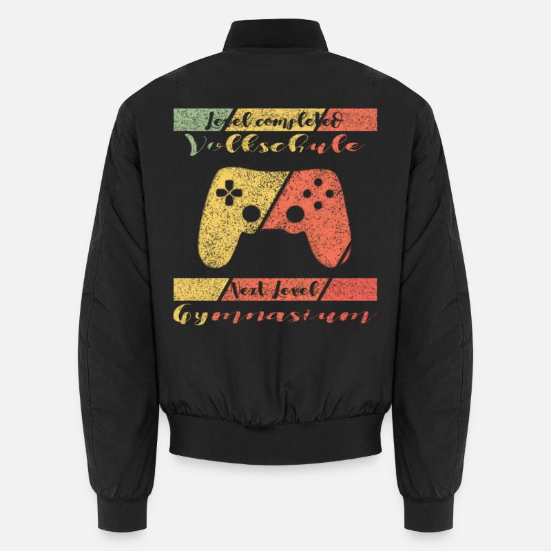 Level Completed Volksschule Gamer Unisex Bomberjacke