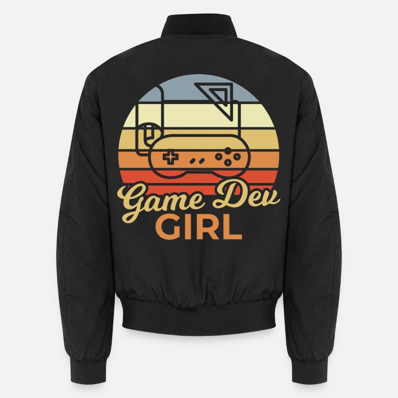 Game Dev Girl - Unisex Bomber Jacket - black