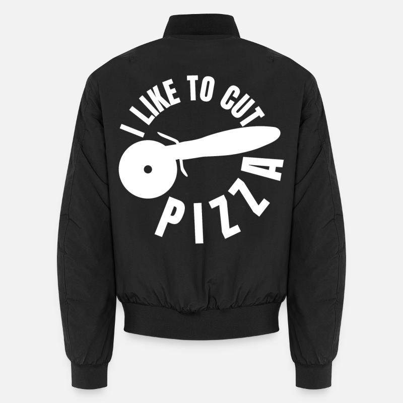 I like to slice pizza Unisex Bomber Jacket