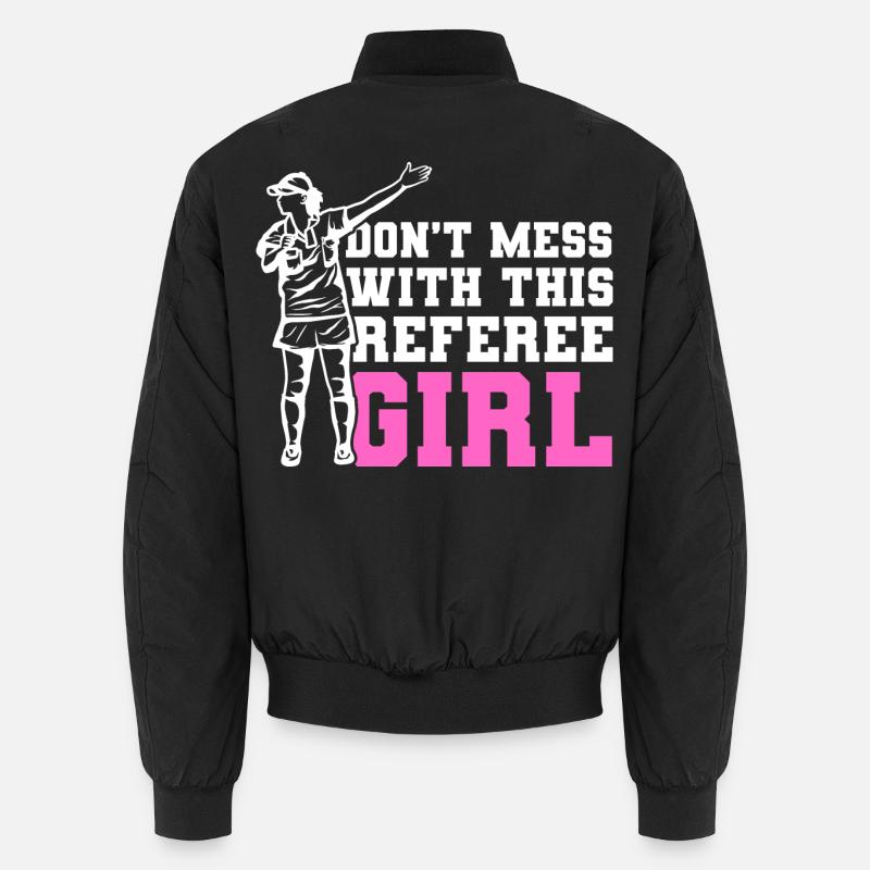 Soccer Referee - Unisex Bomber Jacket - black