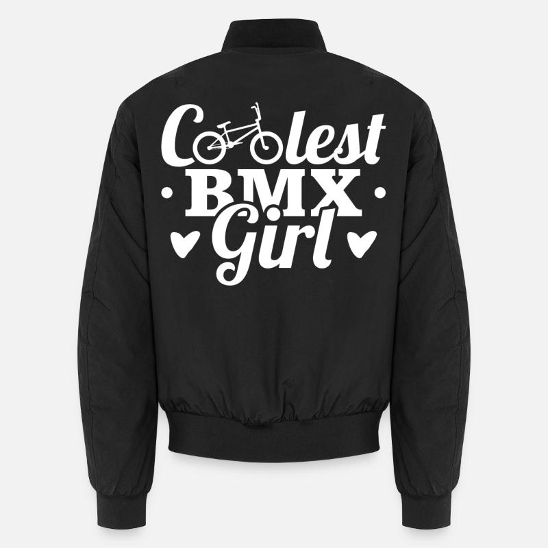 BMX Mädchen - Unisex Bomberjacke - Schwarz