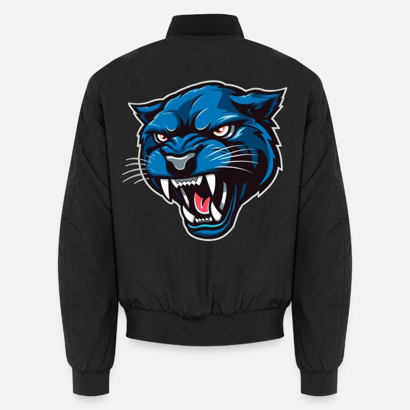 Tête de panthère Bleu Bomber unisexe
