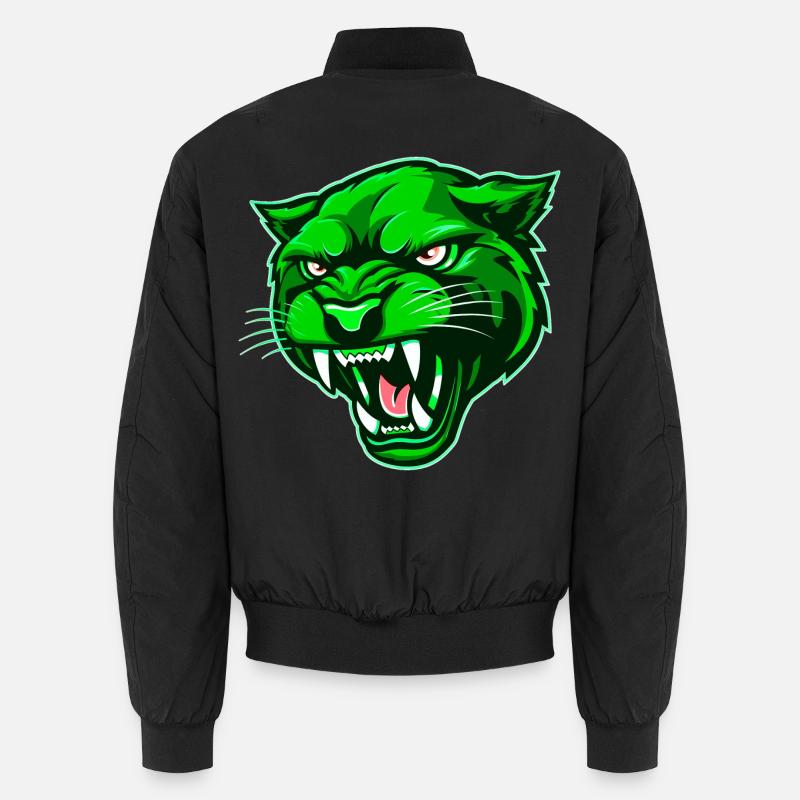 Tête de panthère verte Bomber unisexe