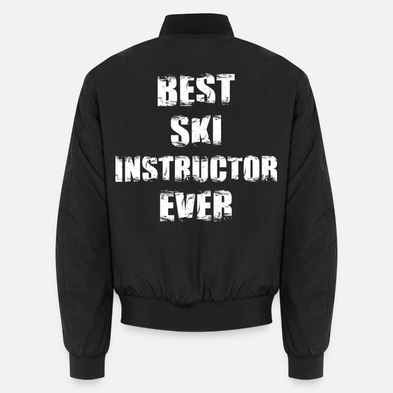 ski instructor - Unisex Bomber Jacket - black