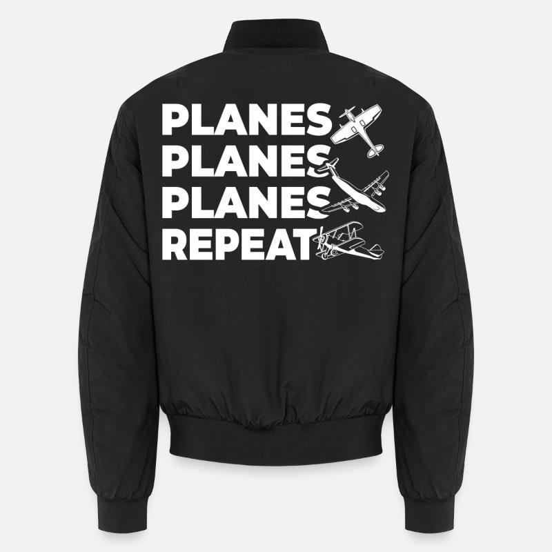 Airplanes - Unisex Bomber Jacket - black