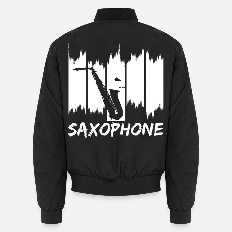 Croquis de saxophone Bomber unisexe