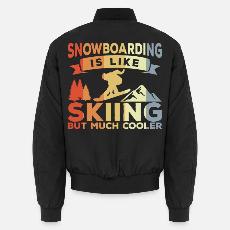 Snowboarding Witz Unisex Bomberjacke
