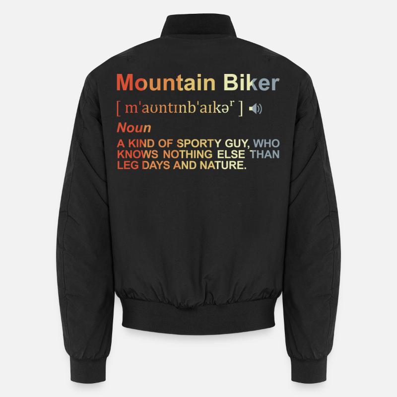Mountainbiker Definition Unisex Bomberjacke
