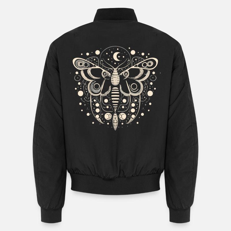 Celestial Moth - Unisex Bomberjacke - Schwarz