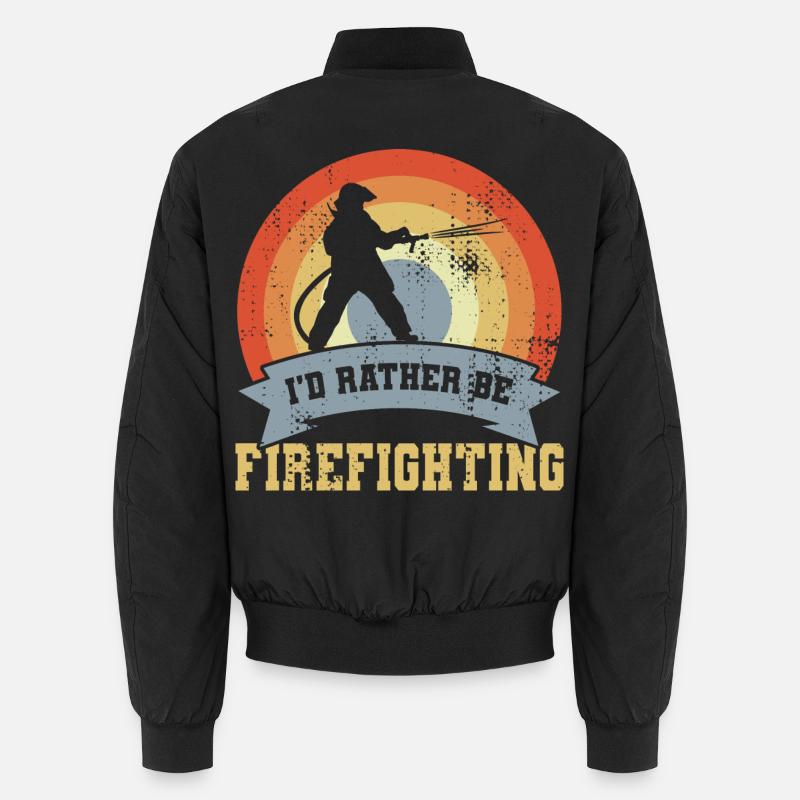 Funny Fire Brigade Saying Unisex Bomber Jacket
