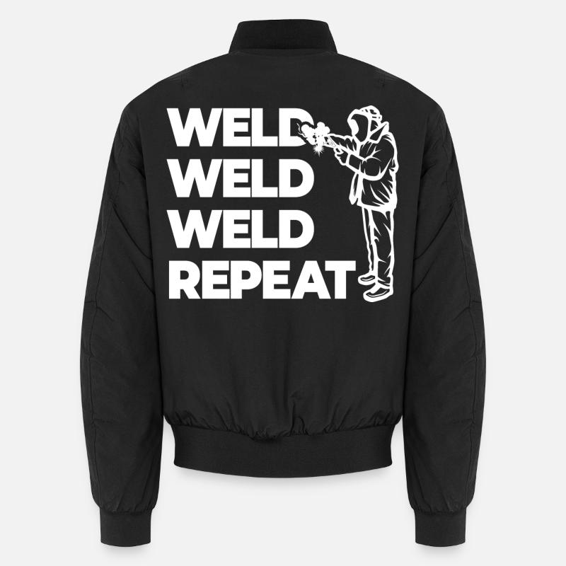 Weld Weld Weld Repeat Unisex Bomberjacke