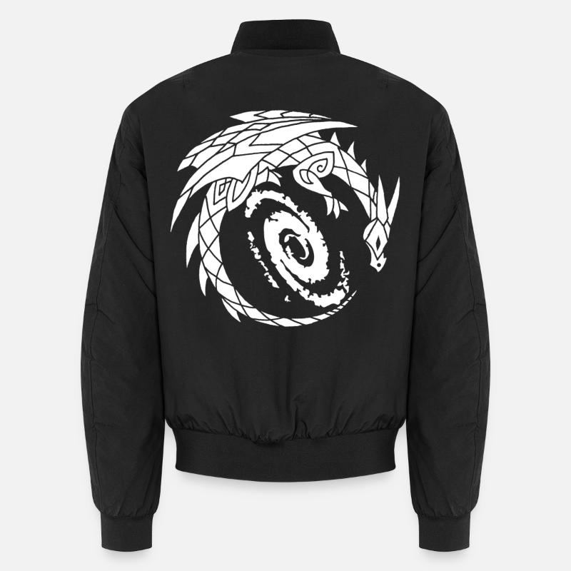Galactic Dragon - Unisex Bomber Jacket - black