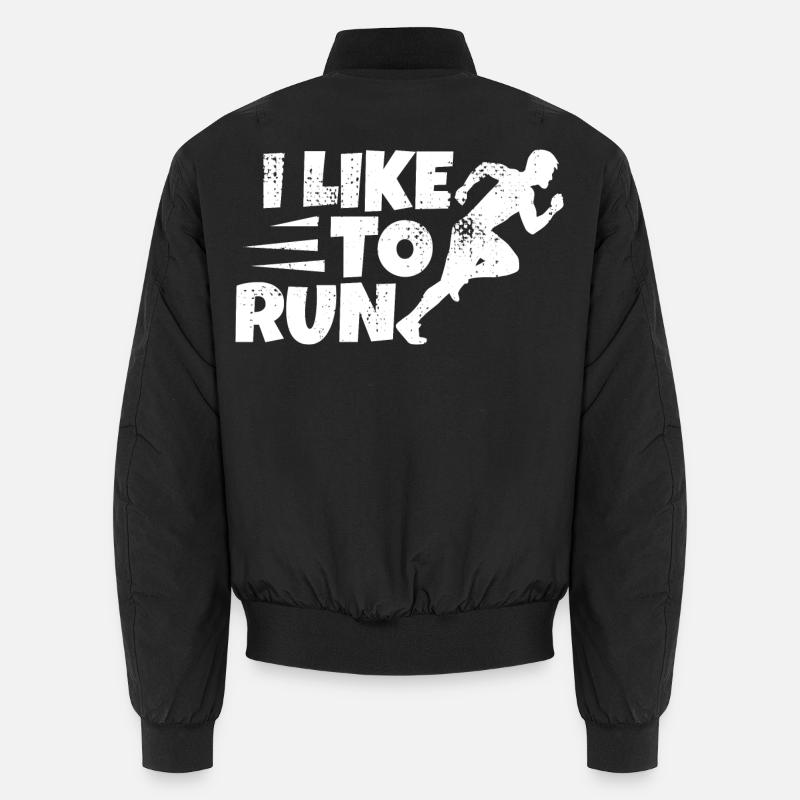 Funny Runner Saying Unisex Bomber Jacket